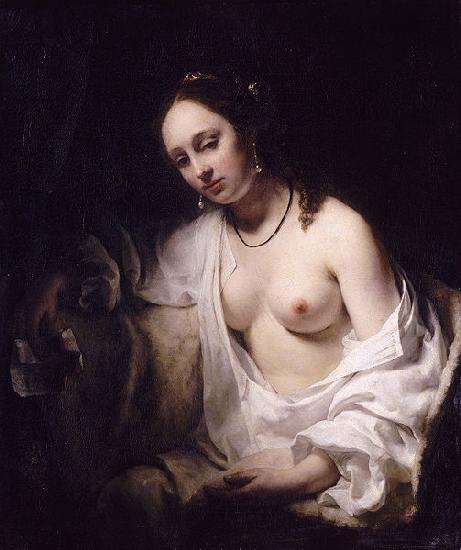 Willem Drost Batsheba met de brief van koning David oil painting image